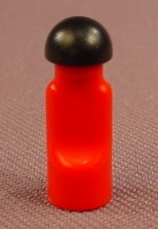 Playmobil Red Drink Or Squeeze Bottle With A Black Rounded Top