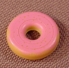 Playmobil Light Brown Or Tan Donut With Pink Frosting