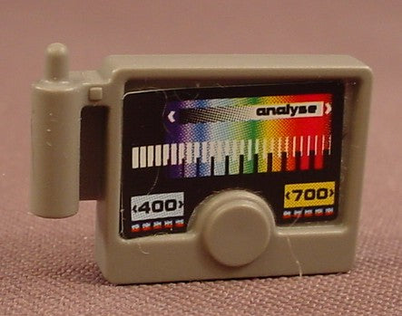 Playmobil Gray Portable Screen Or Monitor With Color Analysis Sticker