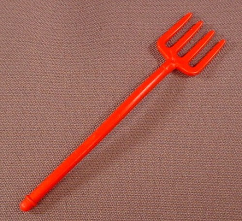 Playmobil Red 4 Tine Pitchfork