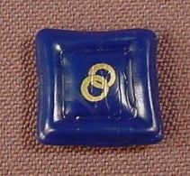 Playmobil Dark Blue Small Pillow With 2 Gold Rings Design