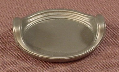 Playmobil Silver Gray Oval Serving Tray Or Platter With 2 Handles