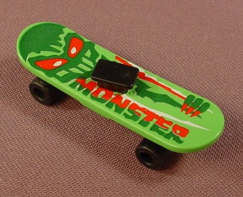 Playmobil Green Skateboard With A Monster Design