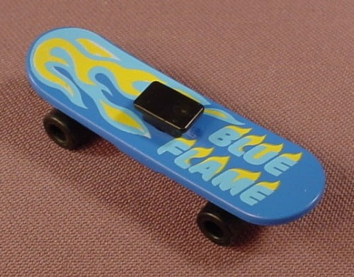 Playmobil Blue Skateboard With A Blue Flame Design