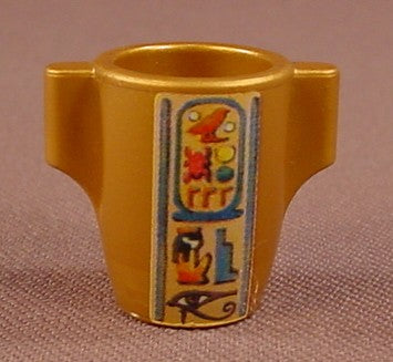 Playmobil Gold Egyptian Canopic Jar With Hieroglyphics