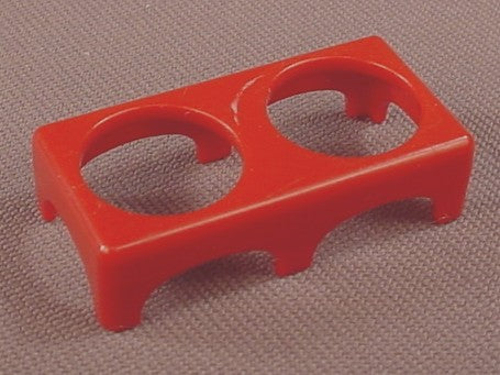 Playmobil Red Holder Or Base With Holes For 2 Pet Dishes