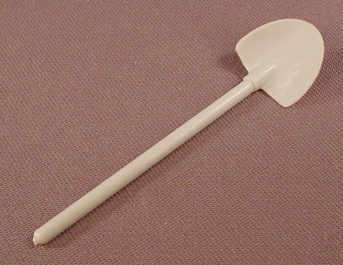 Playmobil Light Gray Spade Or Shovel With A Rounded Blade