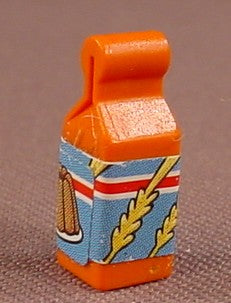 Playmobil Orange Juice Box Or Container With A Rolled Top