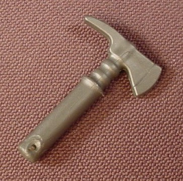 Playmobil Silver Gray Short Handled Fire Ax Tool
