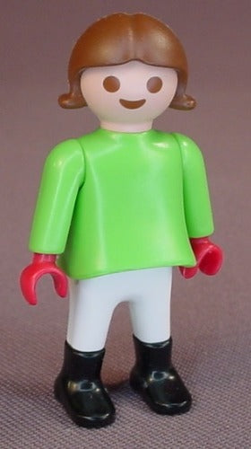 Playmobil Female Girl Child Figure In A Green Dress