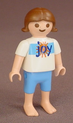 Playmobil Female Girl Child Figure In A White Shirt