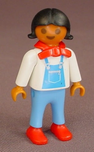 Playmobil Female Girl Child Figure In A White Shirt