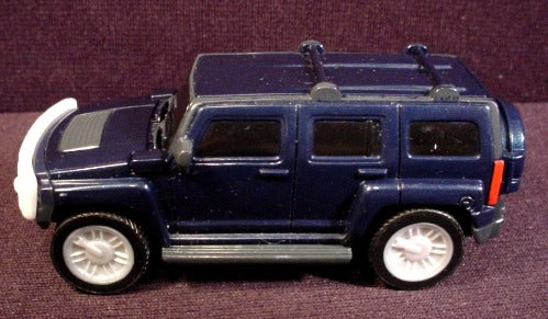 Mcdonalds Dark Blue Humvee Hummer With Pull Back Motor