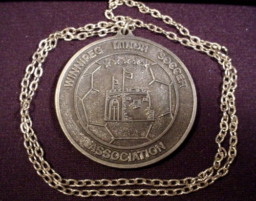 Medallion Winnipeg Minor Soccer Association, Medal Made Of Solid Me