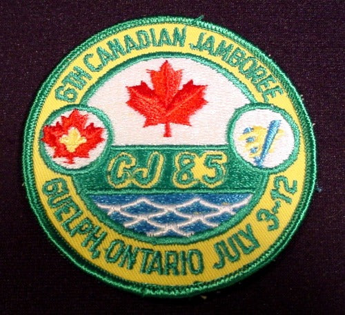 Patch Badge Boy Scouts 6Th Canadian Jamboree Guelph Ontario July 3-