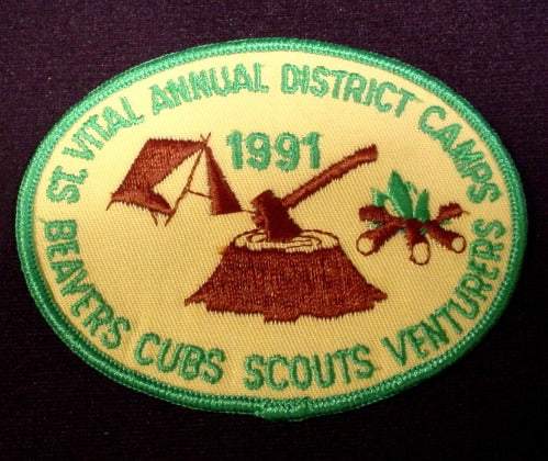 Patch Badge Beavers Cubs Scouts Venturers St Vital Annual District