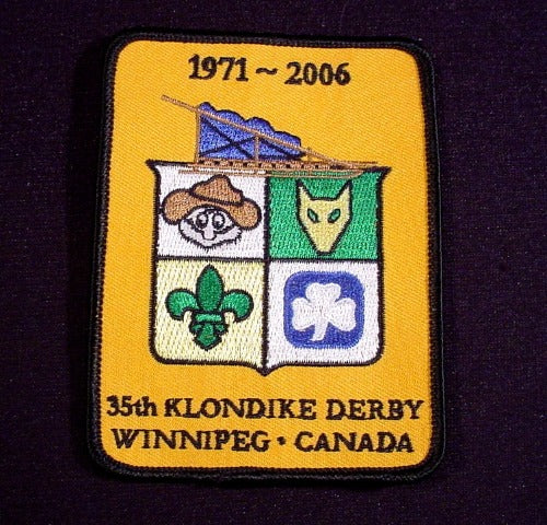 Patch Badge Boy Scouts 35Th Klondike Derby Winnipeg Canada 1971-200