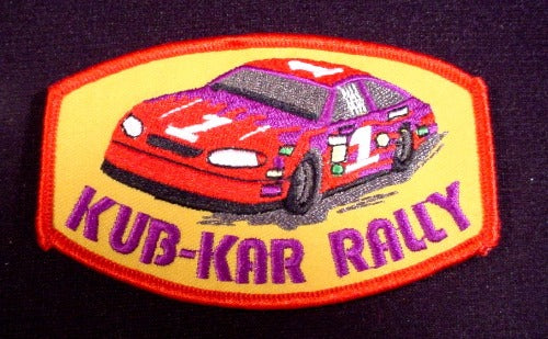 Patch Badge Kub-Kar Rally Boy Scouts, 4" Across, Scouting, Cubs, Be