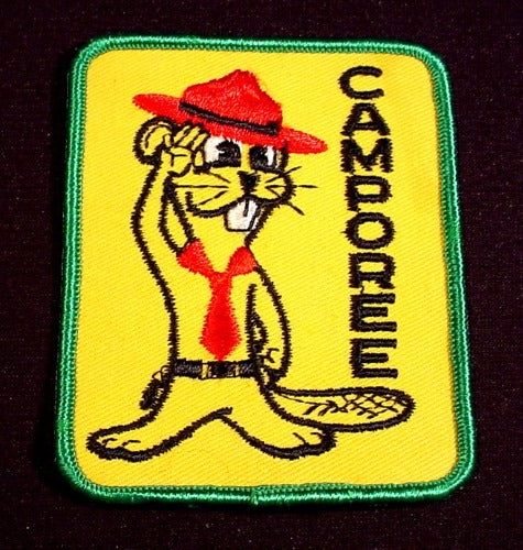 Patch Badge Boy Scouts Camporee, 3 3/4" Tall, Scouting, Cubs, Beave