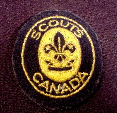 Patch Badge Scouts Canada With Velcro Back, 2 1/8" Tall, Scouting,