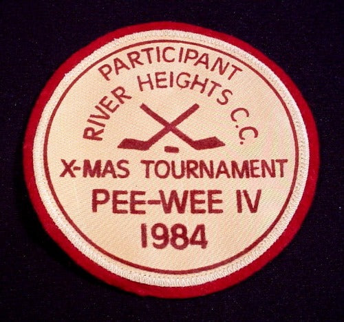 Patch Badge Participant River Heights X-Mas Tournament Pee-Wee Iv 1