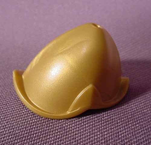 Playmobil Gold Helmet, Tulip Shaped With Hole For Feather