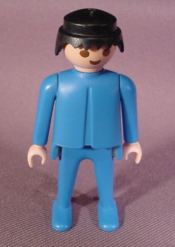 Playmobil Adult Male Classic Style Figure With All Blue Clothes