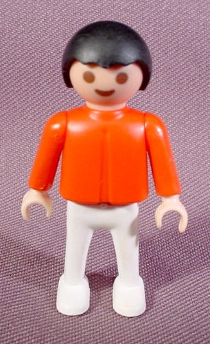 Playmobil Boy Child Male Figure, Classic Style, Black Hair