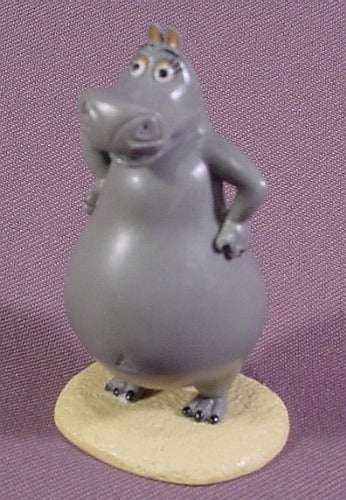 Madagascar Gloria The Hippo PVC Figure, 3" Tall, Decopac