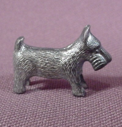 Metal Scottie Dog Figure, 3/4" Long