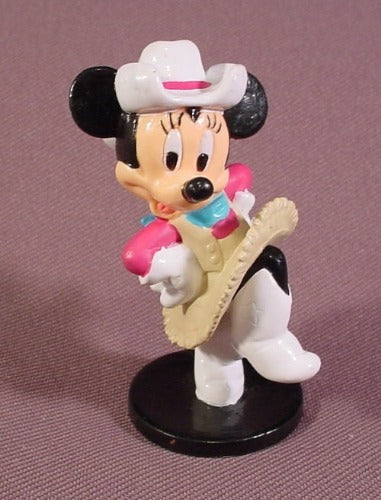 Disney Minnie Mouse Cowgirl Western Dancing PVC Figure, 2 5/8" Tall