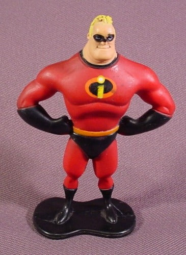 Disney The Incredibles Mr. Incredible 2003 Hasbro PVC Figure On Bas