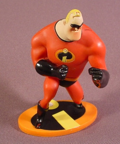 Disney The Incredibles Mr. Incredible PVC Figure On Base, 3" Tall