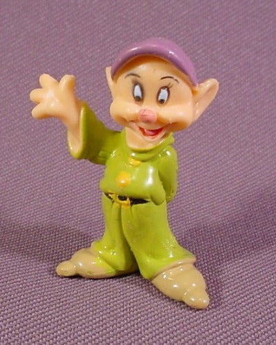 Disney Snow White Dopey Waving PVC Figure, 1 5/8" Tall