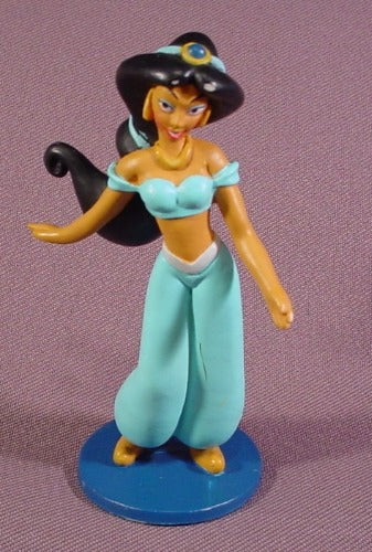 Disney Aladdin Jasmine PVC Figure On Base, 3 5/8" Tall