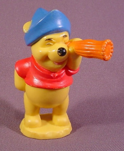 Disney Winnie The Pooh With Pretend Telescope PVC Figure 3 1/4" Tal