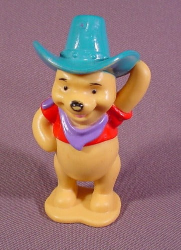 Disney Winnie The Pooh With Cowboy Hat, 3 1/4" Tall