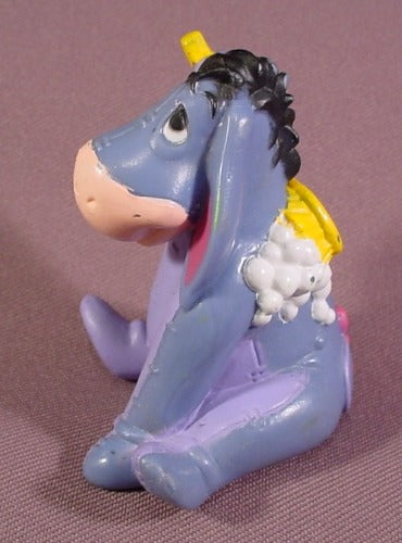 Disney Winnie The Pooh Eeyore Taking A Bath PVC Figure, 2 5/8" Tall