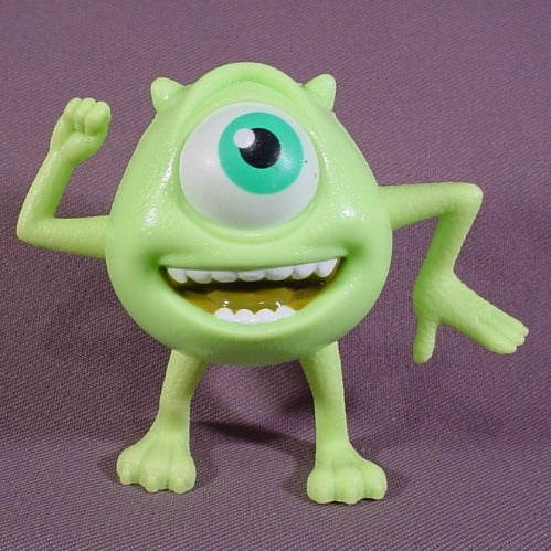 Disney Monsters Inc 2001 Mike Wazowski Figure, 3 1/4" Tall