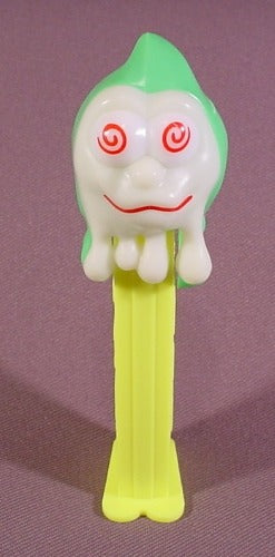 Pez Slimy Sid Ghost With Glow In The Dark Face, Yellow Stem