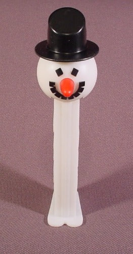 Pez Frosty The Snowman With Black Top Hat, Pez Candy Dispenser
