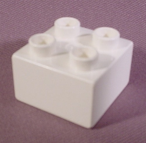Lego Duplo 3437 White 2X2 Brick