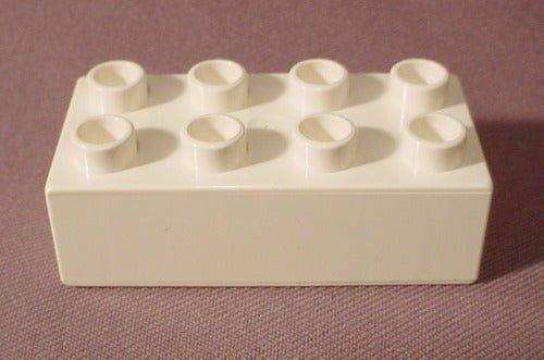 Lego Duplo 3011 White 2X4 Brick, Castle, Thomas The Tank Engine