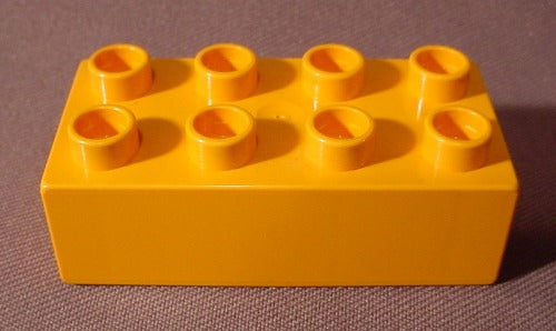 Lego Duplo 3011 Light Orange 2X4 Brick, Bob The Builder