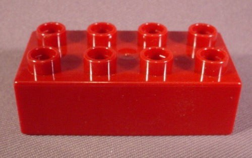 Lego Duplo 3011 Dark Red 2X4 Brick, Thomas The Tank Engine