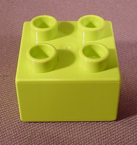 Lego Duplo 3437 Lime Green 2X2 Brick, Bob The Builder