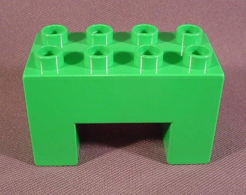 Lego Duplo 6394 Bright Green 2X4X2 Brick With Center Cutout