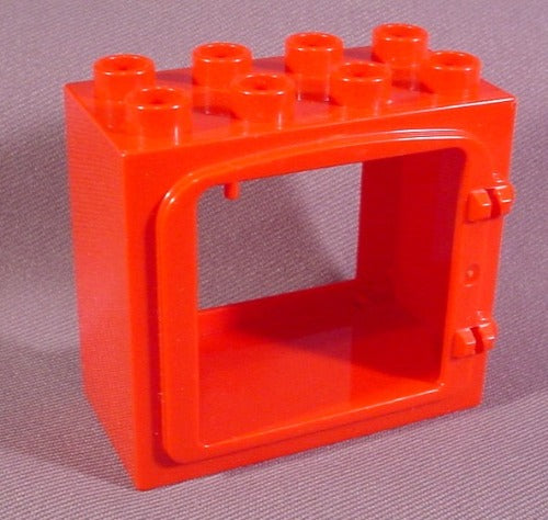 Lego Duplo 2332 Red Door Frame 2X4X3 With Raised Rim