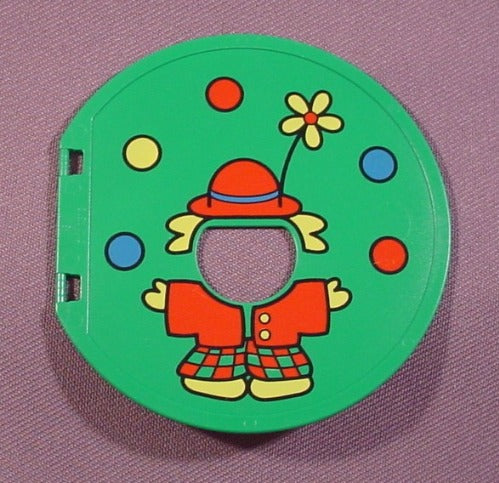 Lego Duplo 31193 Green Round Printed With Juggling Clown Pattern, 3