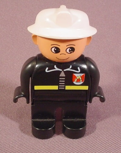 Lego Duplo 4555 Male Articulated Figure, Black Legs, Black Shirt